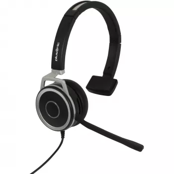 Przewodowy zestaw słuchawkowy Plusonic 6208-15.1P monofoniczny USB i jack 3,5 mm