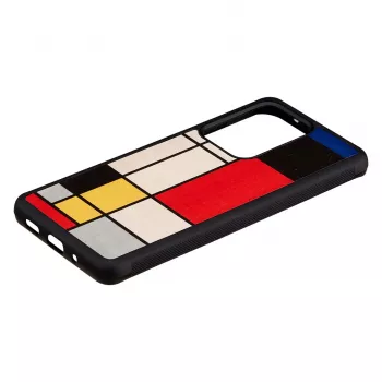 Etui na telefon man and wood do Galaxy S20 Ultra — drewniane czarne etui ochronne