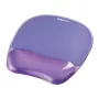 Podkładka pod mysz Fellowes Crystals Gel z żelową podpórką pod nadgarstek, fioletowa, 202×230 mm, grubość 32 mm