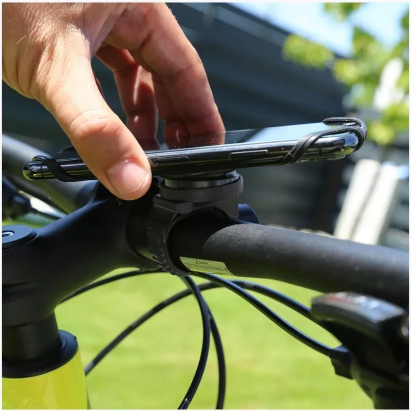 Uchwyt rowerowy na telefon Tellur BPH100 Czarny — uchwyt na kierownicę do smartfonów, regulowany zacisk