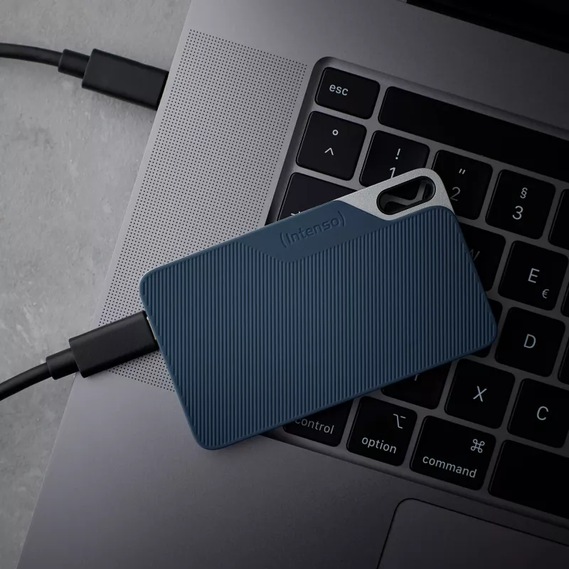 Dysk SSD Intenso 250 GB USB Type-C 3.2 Gen 1 niebiesko-szary