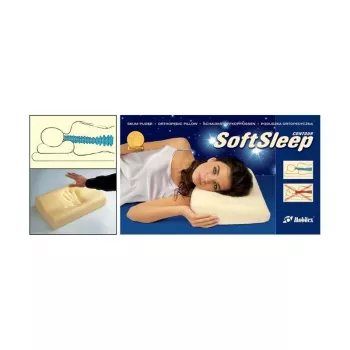 Poduszka ortopedyczna Mobilex SoftSleep L, pianka ergonomiczna, 500×300×120 mm, gęstość 50 kg/m³
