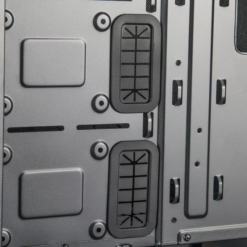Obudowa PC MODECOM Oberon Pro Midi Tower — czarna, obsługuje ATX/microATX/ITX, 7 slotów rozszerzeń, GPU do 395 mm, 5 zatok HDD/3 SSD