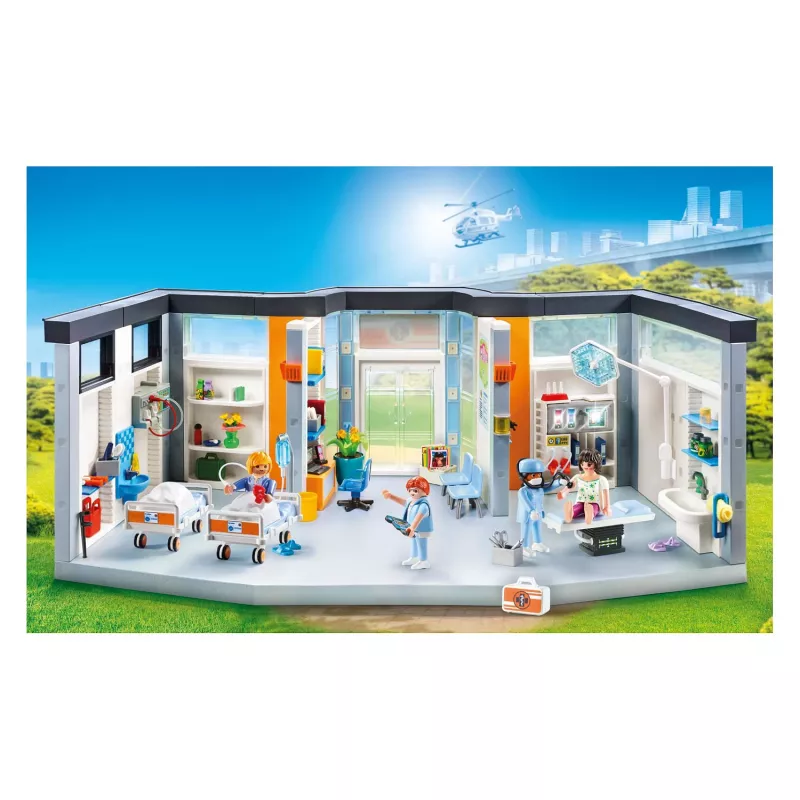 Figurka zabawkowa Playmobil 70191 Wyposażone skrzydło szpitalne 297 elementów
