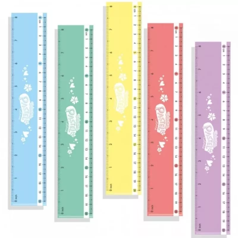 Colorino Pastel Linijki 20 cm