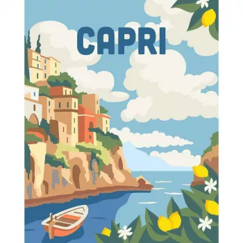 Zestaw do malowania Ravensburger CreArt Capri – zestaw do malowania na płótnie firmy Ravensburger