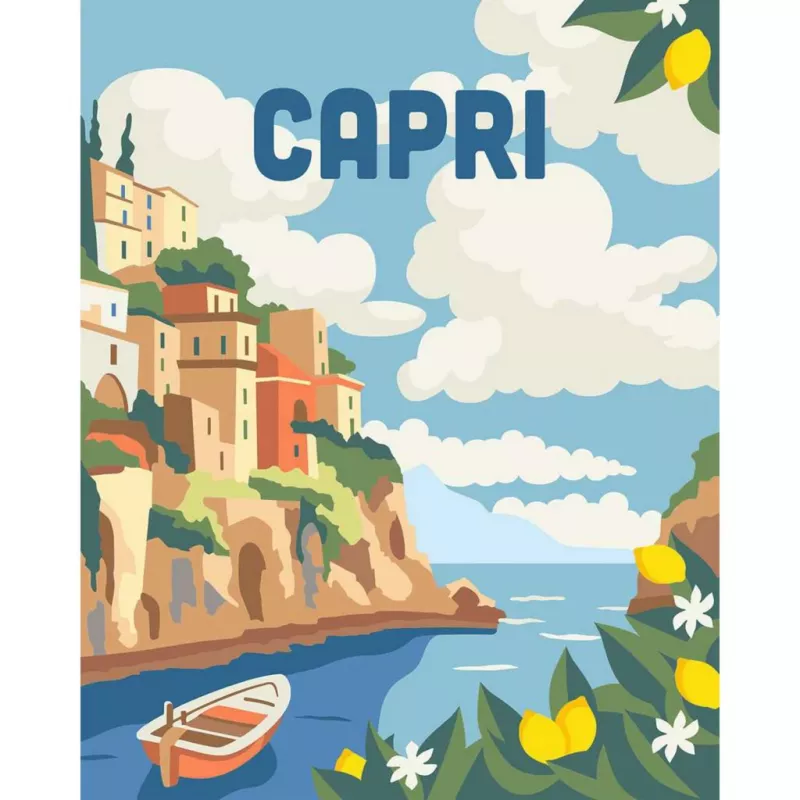 Zestaw do malowania Ravensburger CreArt Capri – zestaw do malowania na płótnie firmy Ravensburger