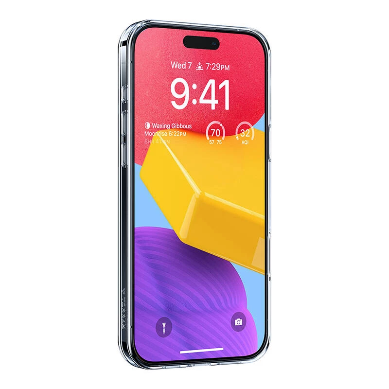 Etui ochronne Torras Ostand Pro do iPhone 16 Plus, przezroczyste cienki-fit, TPU/PC