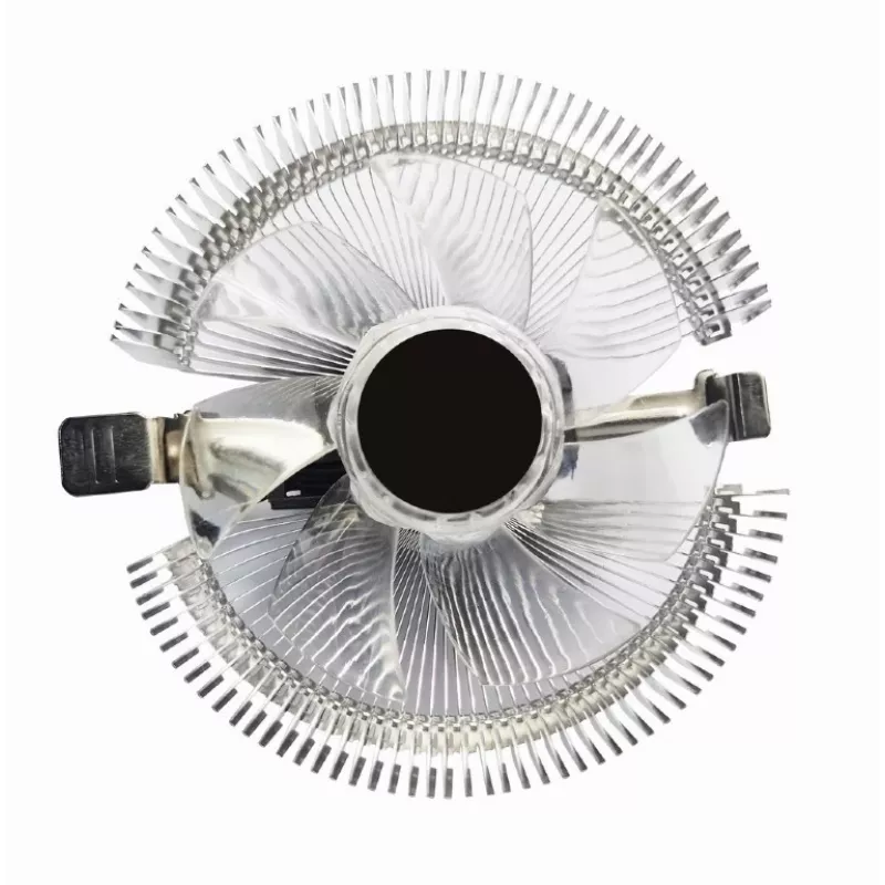 Chłodzenie powietrzne Gembird CPU-HURACAN-X40 — wentylator 90 mm, 800–1600 RPM, obsługa LGA 775, przezroczyste