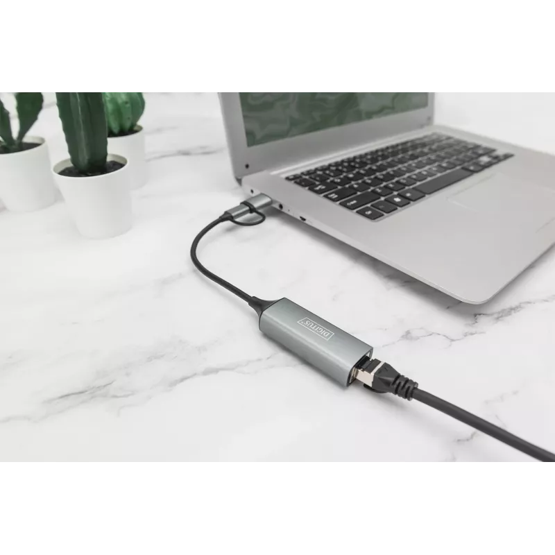 Adapter Gigabit Ethernet USB Type-C Digitus DN-3028