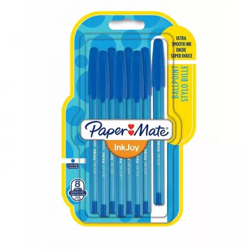 PAPER MATE Długopis InkJoy 100 Cap 8 szt. M niebieski