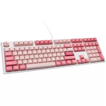 Klawiatura gamingowa Ducky One 3 Gossamer Pink USB US English Różowa, Biała