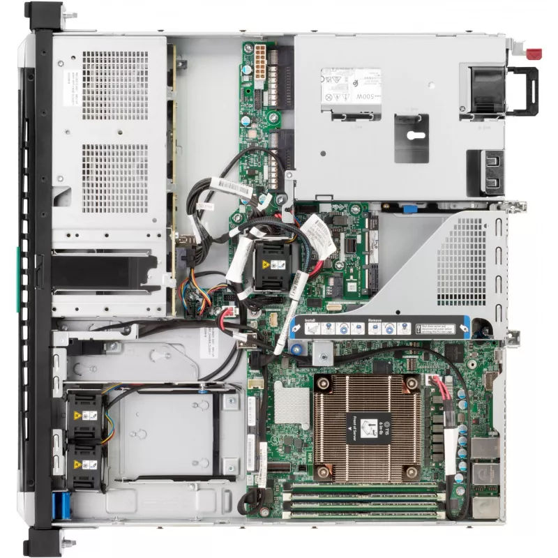 Serwer HPE ProLiant DL20 Gen11 E-2434 3,4 GHz 4 rdzenie 1 procesor 32 GB 4SFF 2x480 GB SATA SSD 800 W PS EU
