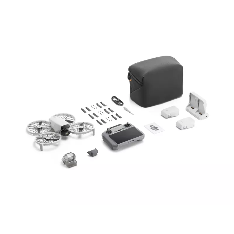 Quadcopter DJI Flip Fly More Combo RC 2 — 4 wirniki, kamera 48 MP, 3840×2160, maks. prędkość 16 m/s, zasięg 14000 m