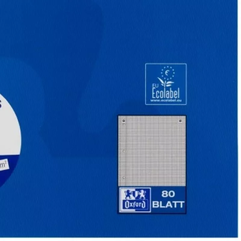 Oxford College Notes A4+ 220 x 295 mm 80 kartek w kratkę z marginesem L