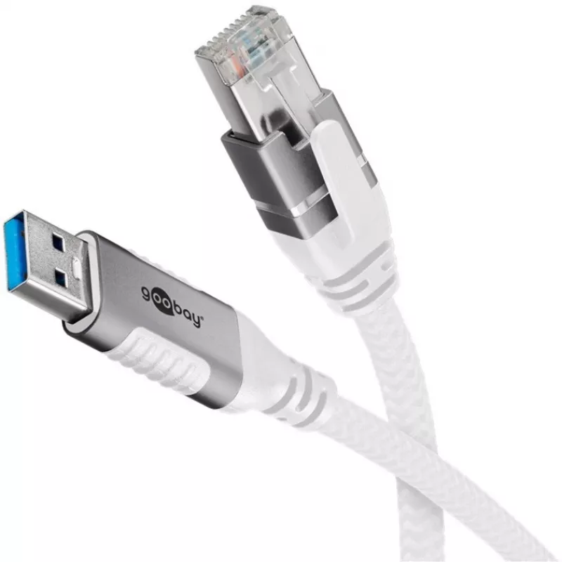 Kabel Ethernet USB-A 3.2 Gen1 Wtyk > RJ-45 Wtyk, Adapter LAN
