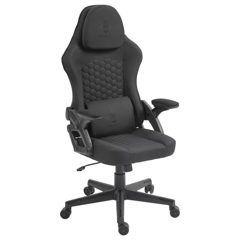 Deltaco DC130 Gamingstuhl Soft Woven Mesh, czarny (GAM-180)