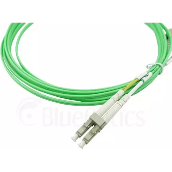 niebieskiOptics Dupleksowy kabel światłowodowy, LC-UPC/LC-UPC beżowy, 10 metrów, wielomodowy G50/125m, OM5