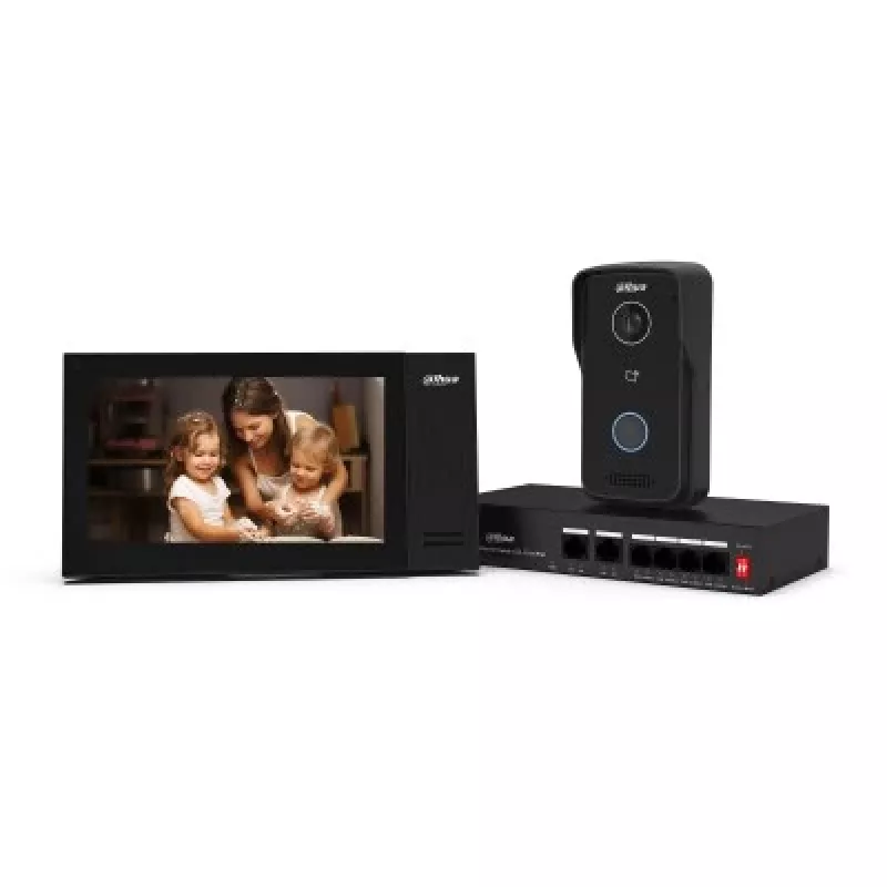 Dahua Technology DHI-VTO2111D-P-S3 wideodomofon 2 MP 17,8 cm (7 cali) czarny