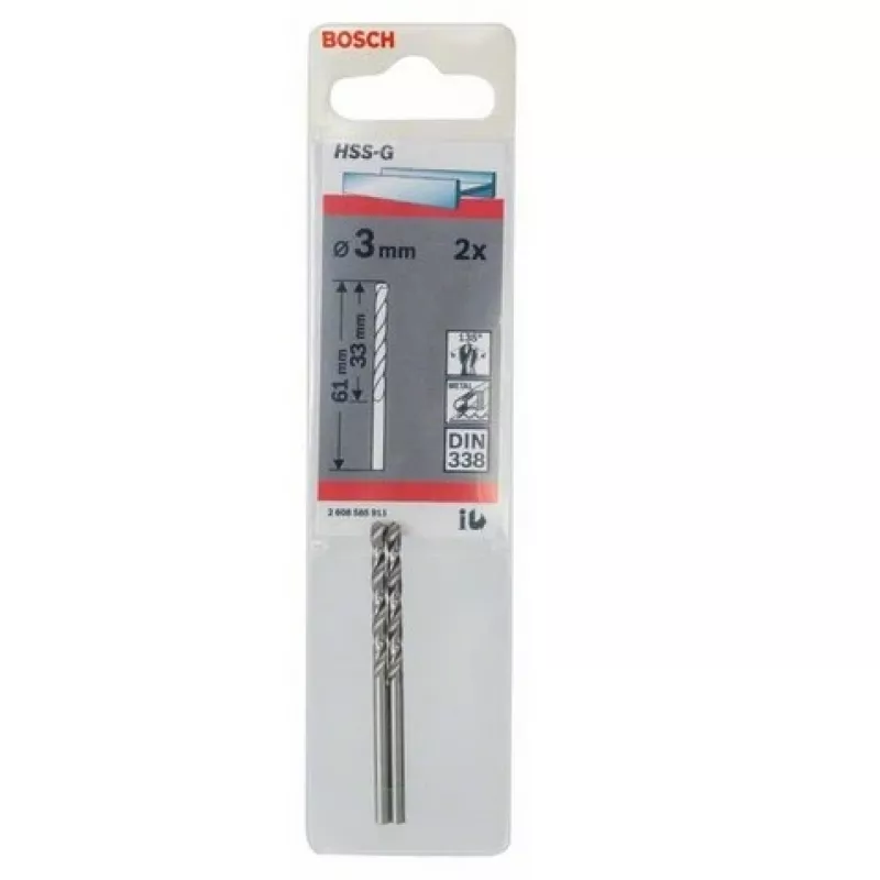 Wiertło kręte Bosch Metal wiertło HSS-G DIN 338