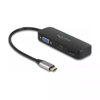 DeLOCK Adapter USB Type-C na VGA HDMI DisplayPort 4K 60 Hz