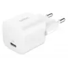 Ładowarka Belkin BoostCharge 25W USB-C PD (wewnętrzna AC) Biała — do przenośnych konsol do gier, smartfonów, tabletów