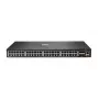 HPE - Aruba Serie - Aruba 6300F - Switch - L3 - zarządzany - 48 x 10/100/1000 + 4 x 1 Gigabit / 10 Gigabit / 25 Gigabit / 50 Gigabit SFP56 (uplink / stacking) przód i bok do tyłu