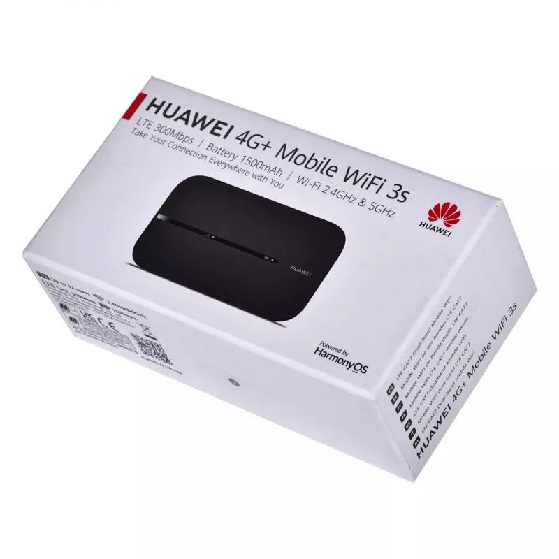 Huawei 4G Mobile WiFi 3 Router bezprzewodowy dwuzakresowy (2,4 GHz / 5 GHz) Czarny
