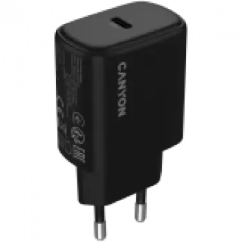 Ładowarka CANYON OnCharge 200 20W 1xPD EU Czarny
