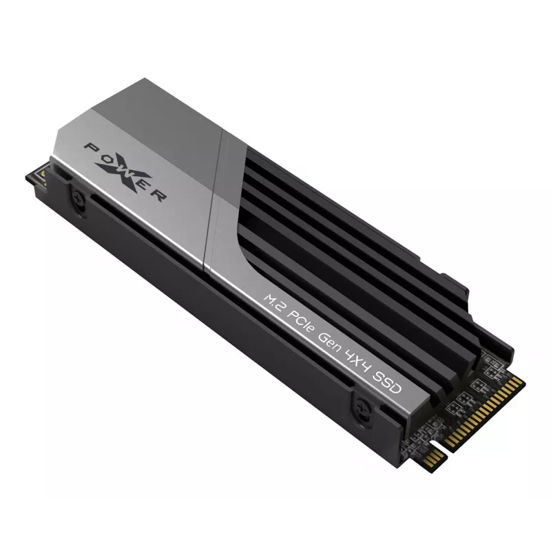 M.2 NVMe SSD Silicon Power 1 TB PCIe 4.0 (2280) — Odczyt 7000 MB/s, Zapis 6000 MB/s, Radiator, 3D NAND, NVMe 2.0