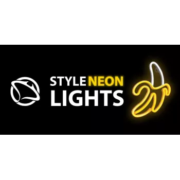 Dekoracyjne neonowe światło MANTA SNL01WHT — jasny kolorowy design, oświetlenie akcentujące do montażu na ścianie