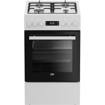 Kuchenka gazowa i piekarnik elektryczny BEKO FSM51339DWDS 50 cm, biały, klasa energetyczna A