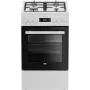 Kuchenka gazowa i piekarnik elektryczny BEKO FSM51339DWDS 50 cm, biały, klasa energetyczna A
