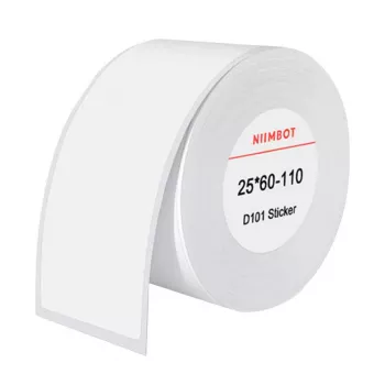 Etykiety termiczne NIIMBOT 25 x 60 mm białe, 110 szt.