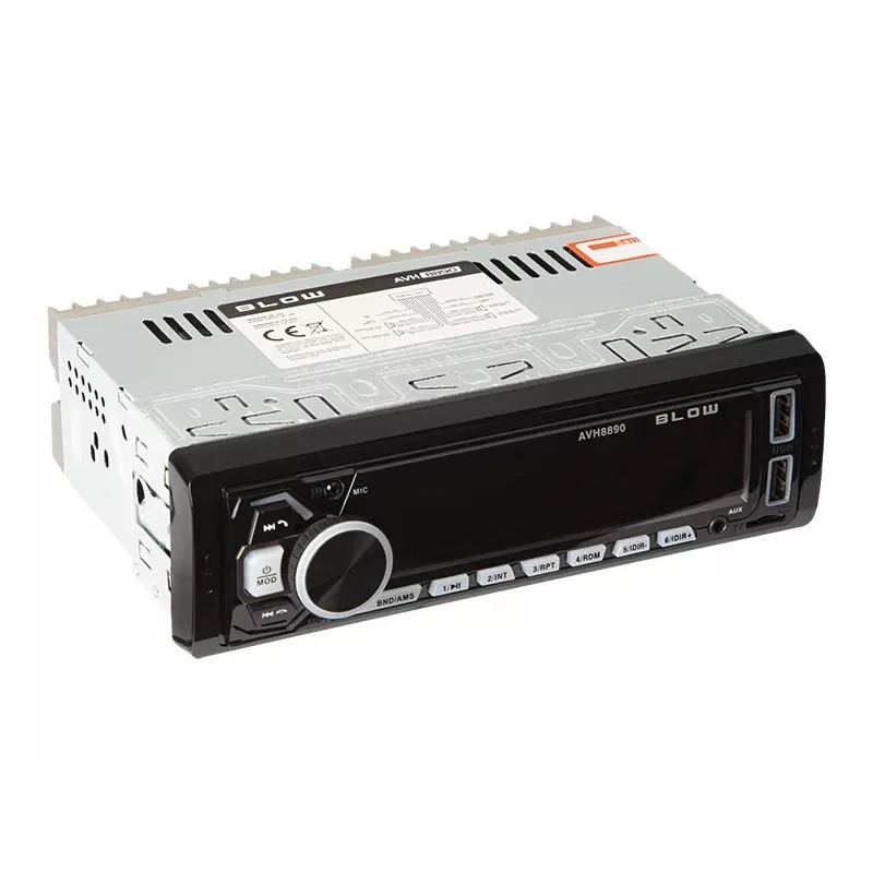 Radio samochodowe BLOW AVH-8890 FM 45W z Bluetooth, USB, AUX i wyświetlaczem LCD