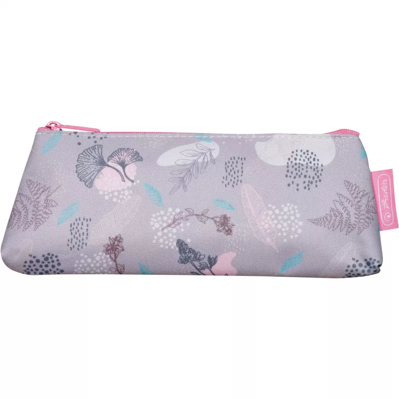 Piórnik Herlitz Delicate Gingko Soft Polyester Różowo-fioletowy