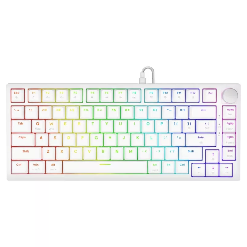 Klawiatura gamingowa Savio ASTRAL WHITE JADE USB QWERTY US International
