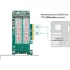 Karta DeLOCK PCI Express x8 na 2 wewnętrzne złącza NVMe M.2 Key M z obsługą bifurkacji, niskoprofilowa