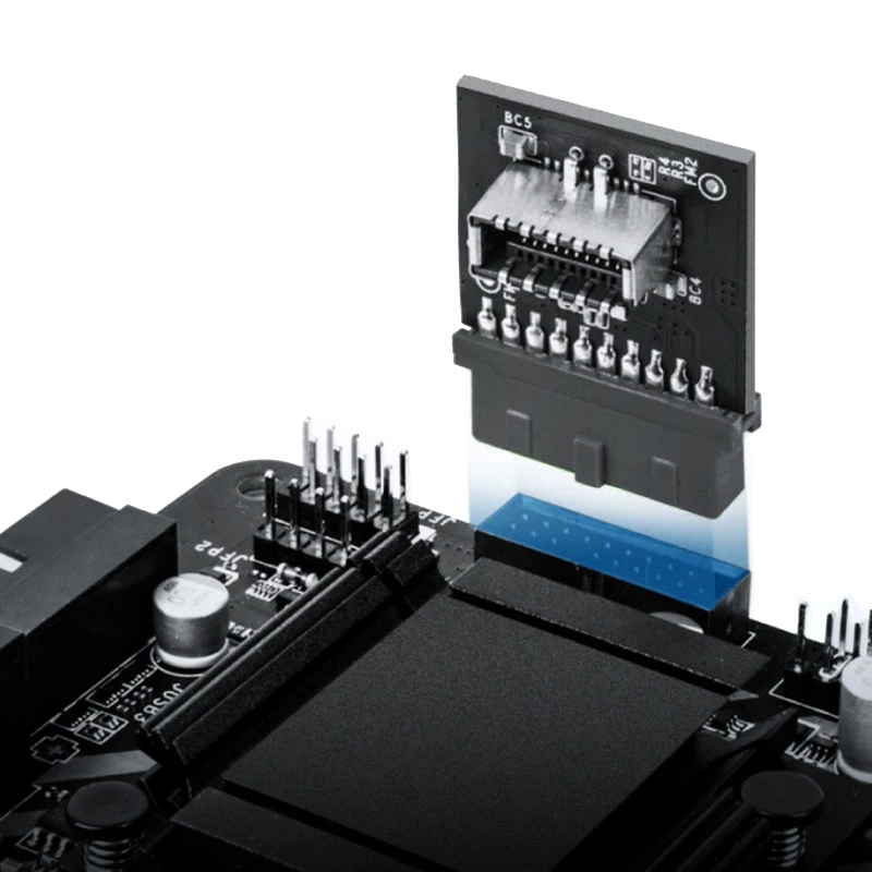 Adapter USB 3.0 GrauGear GG 18024 gniazdo panelowe 90° (kątowe) Typ A