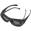 Okulary przeciwsłoneczne WEDO 271 48599 owalne, sportowe, unisex, soczewki polaryzacyjne, nakładki na okulary