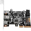 SilverStone ECU05 - adapter USB - PCIe 2,0 x2 niskoprofilowy - USB 3,1 typu C x 1 + USB3.0 x 2 + USB3.0 (wewnętrzne) x 2 (SST-ECU05)