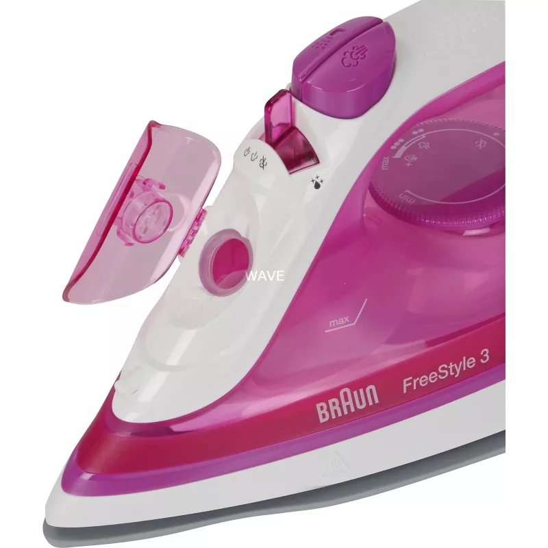 Braun FreeStyle 3 FI 3124 Żelazko parowe i suche Stopa ceramiczna 2400 W Fioletowy