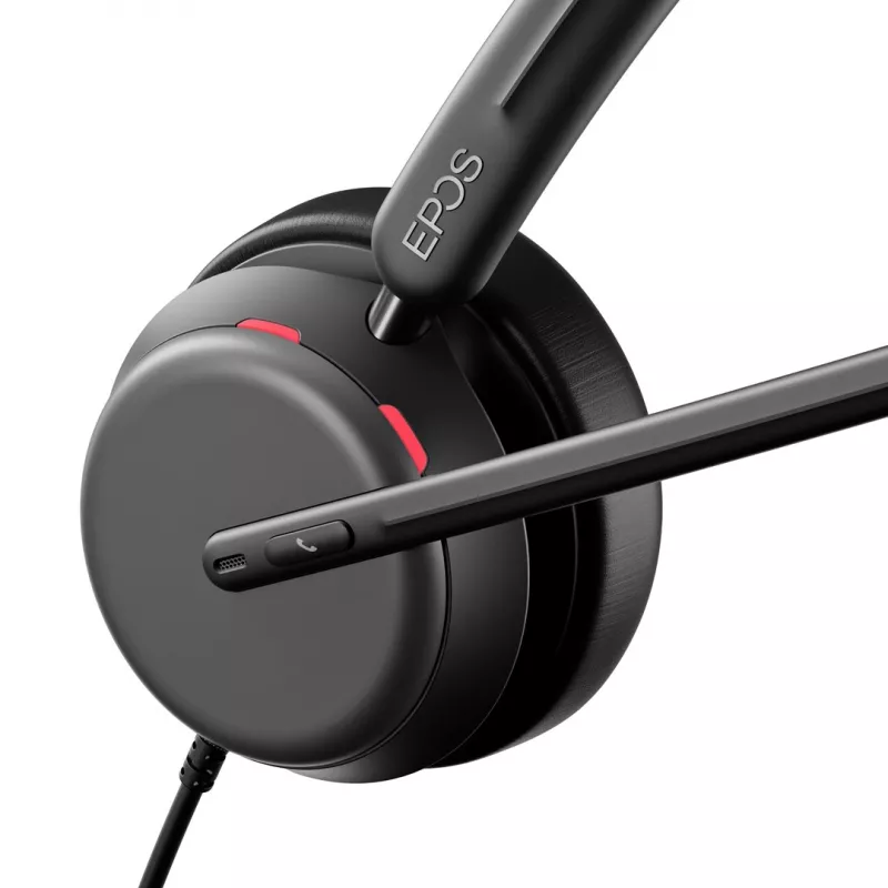 EPOS IMPACT 860 ANC Słuchawki przewodowe z pałąkiem na głowę do biura/centrum telefonicznego USB Type-C Czarny