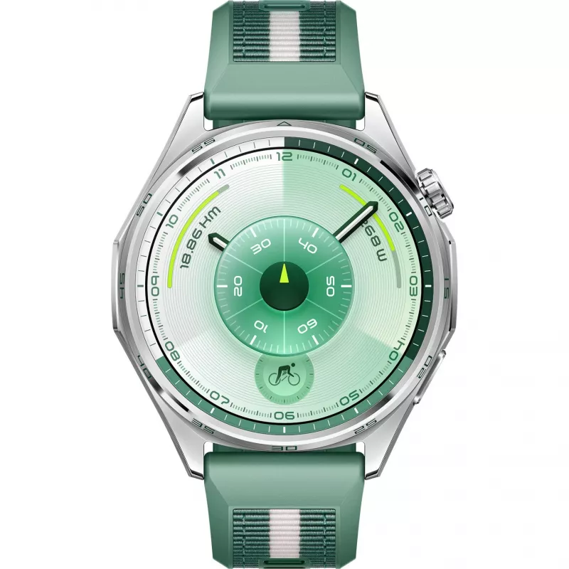 Huawei WATCH GT6 3,73 cm (1,47 cala) AMOLED 46 mm Cyfrowy 466 x 466 pikseli Dotykowy Stal nierdzewna GPS (satelitarny)