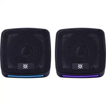 Głośniki komputerowe DEFENDER J3 2.0 6W LED USB, 2×3 W RMS, 90–20000 Hz, 3,5 mm, czarne