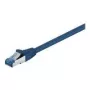 Wentronic Goobay Kabel krosowy CAT 6a, S/FTP (PiMF), niebieski, 0,5 m - LSZH bezhalogenowy, miedź (93656)
