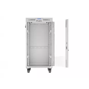 Szafa rack LANBERG FF01-6822-12SL 22U wolnostojąca, 1233×600×800 mm, IP20, 1200 kg