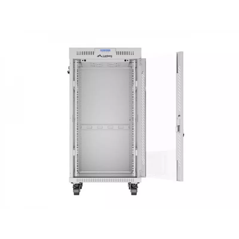 Szafa rack LANBERG FF01-6822-12SL 22U wolnostojąca, 1233×600×800 mm, IP20, 1200 kg