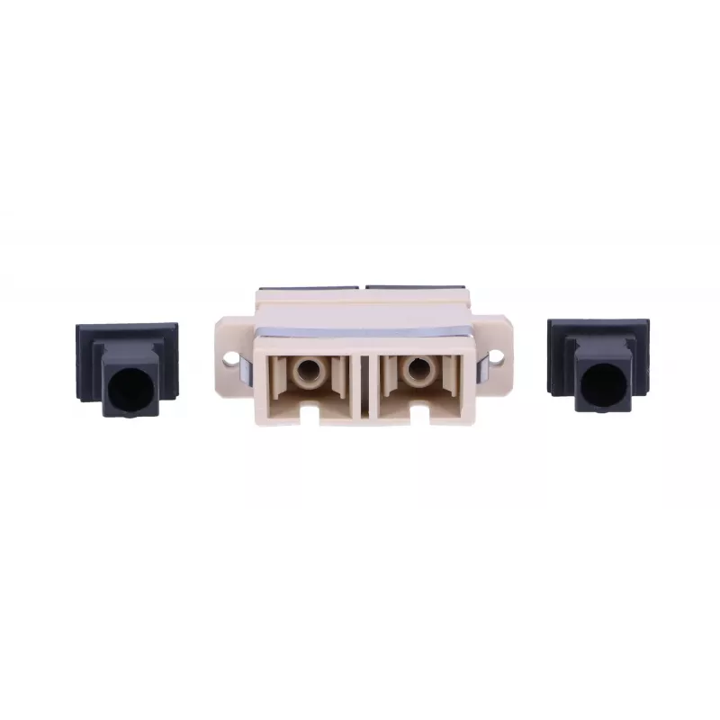 Adapter światłowodowy Extralink SC/UPC wielomodowy duplex, gniazdo–gniazdo, szary