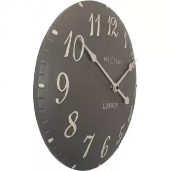 NeXtime klok 3084gs London Arabic, Ø34,5 cm, ścienny, szary/biały
